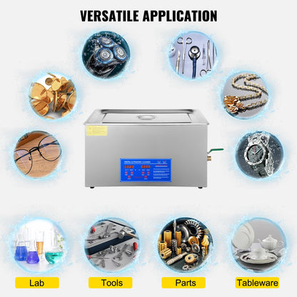 Ultrasonic cleaner 40kHz frequency deep cleaning