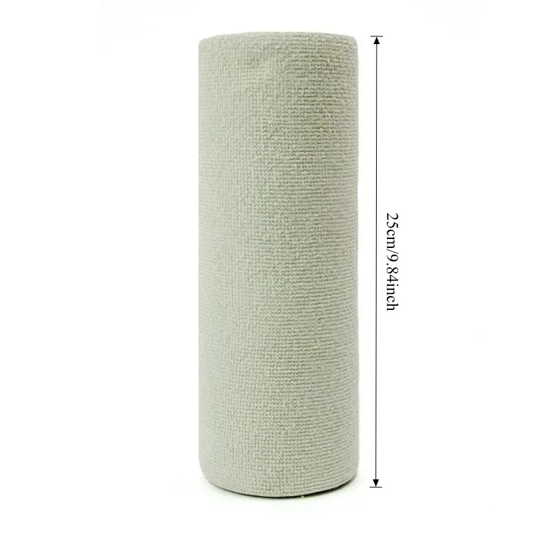 Reusable Microfiber Cleaning Wipes (20 Sheets/Roll) – Eco-Friendly Washable Kitchen Cloths & Paper Towel Replacement