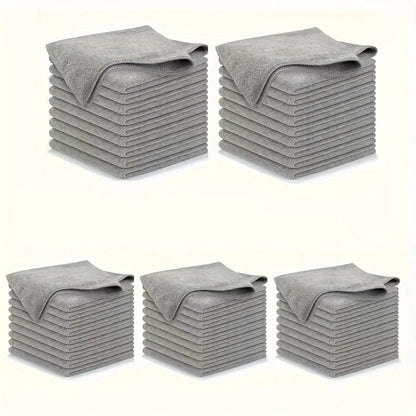 Premium microfiber cleaning cloths bulk pack for kitchen glass and home streak-free