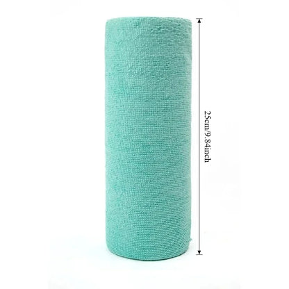 Reusable Microfiber Cleaning Wipes (20 Sheets/Roll) – Eco-Friendly Washable Kitchen Cloths & Paper Towel Replacement
