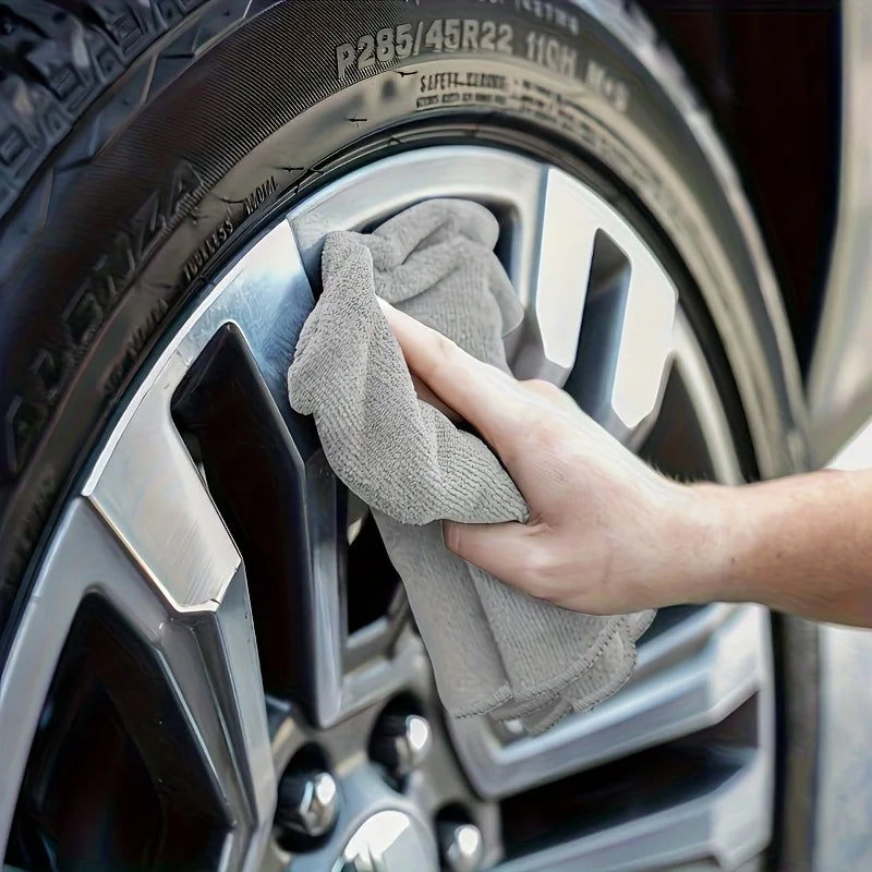 Premium microfiber cleaning cloths bulk pack for kitchen glass and home streak-free