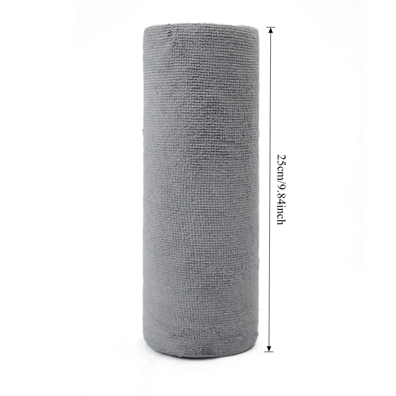 Reusable Microfiber Cleaning Wipes (20 Sheets/Roll) – Eco-Friendly Washable Kitchen Cloths & Paper Towel Replacement