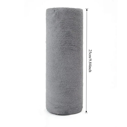 Reusable Microfiber Cleaning Wipes (20 Sheets/Roll) – Eco-Friendly Washable Kitchen Cloths & Paper Towel Replacement