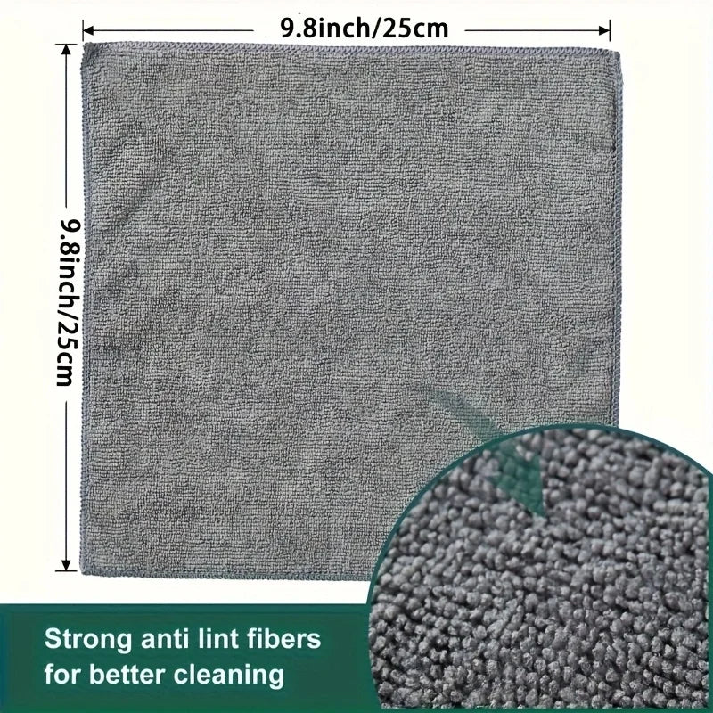 Premium microfiber cleaning cloths bulk pack for kitchen glass and home streak-free