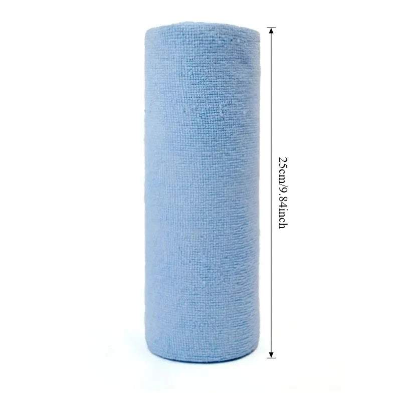 Reusable Microfiber Cleaning Wipes (20 Sheets/Roll) – Eco-Friendly Washable Kitchen Cloths & Paper Towel Replacement