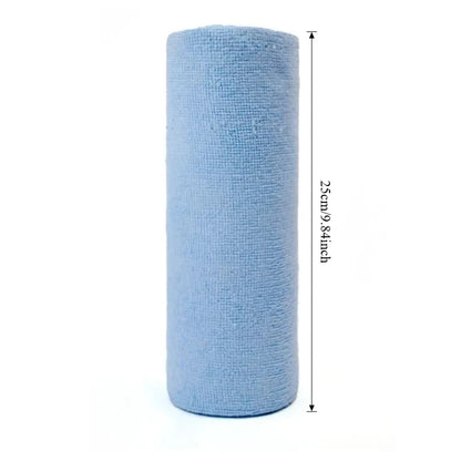Reusable Microfiber Cleaning Wipes (20 Sheets/Roll) – Eco-Friendly Washable Kitchen Cloths & Paper Towel Replacement