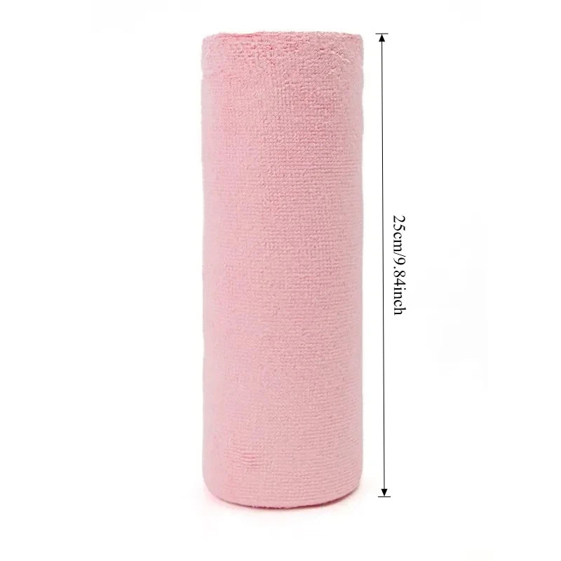 Reusable microfiber cleaning wipes roll eco-friendly washable paper towel replacement