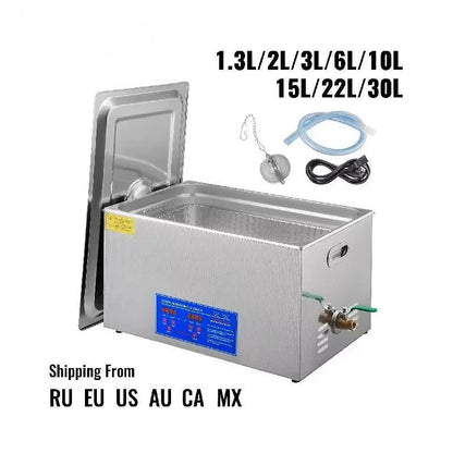 Digital ultrasonic cleaner 1.3L-30L with SUS304 stainless steel tank