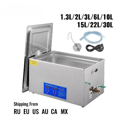 Digital ultrasonic cleaner 1.3L-30L with SUS304 stainless steel tank