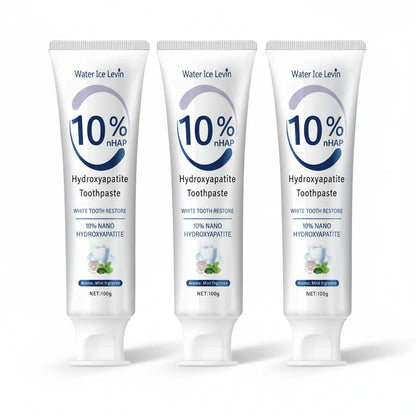 10% Nano Hydroxyapatite Toothpaste Restores White Teeth. Protects Gums. Deep Cleans. Brightens Smile. 100g Fresh Mint.