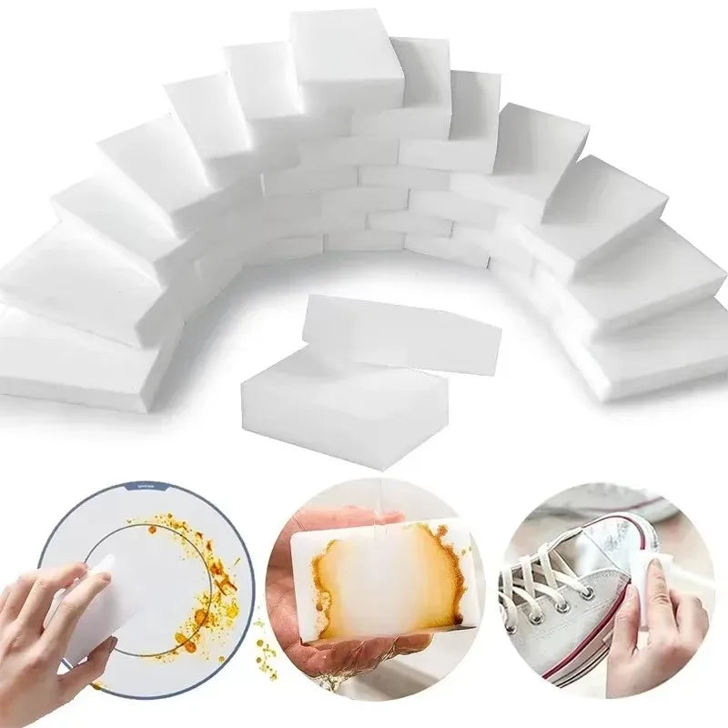 Magic melamine sponge eraser bulk pack for kitchen bathroom walls and shoes