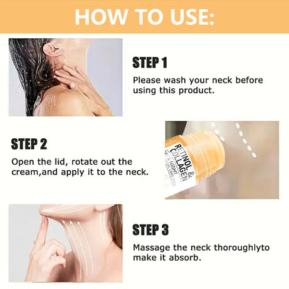 Retinol and Collagen firming cream for face and neck lifting