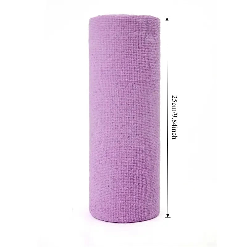 Reusable Microfiber Cleaning Wipes (20 Sheets/Roll) – Eco-Friendly Washable Kitchen Cloths & Paper Towel Replacement