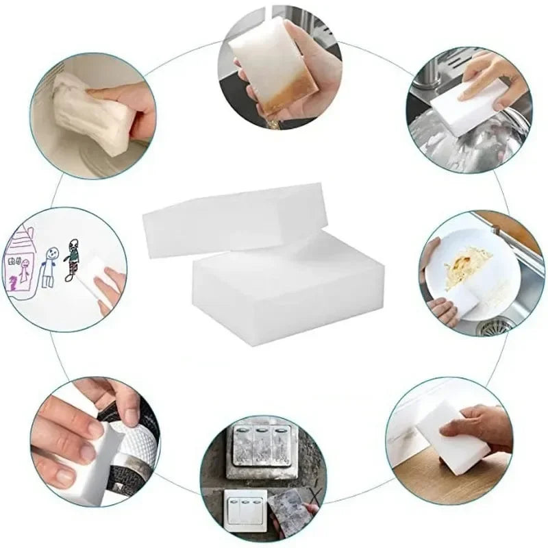 Magic Sponge Eraser (5/10/20 Pack) – Multi-Surface Melamine Cleaning Sponge for Kitchen, Bathroom, Walls & Shoes