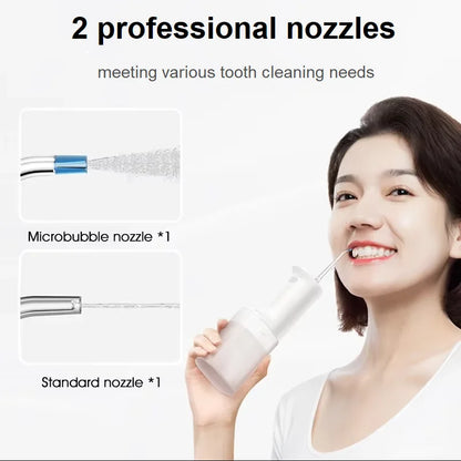 2025 NEW MIJIA Electric Oral Irrigator 2 MEO705 Portable Water Flosser 200mL 3-Mode Tooth Cleaner Micron-level Bubble