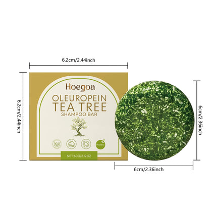 Handmade Tea Tree Shampoo Bar – Organic Herbal Formula for Anti-Dandruff, Oil Control & Scalp Soothing | Eco-Friendly & Zero Waste