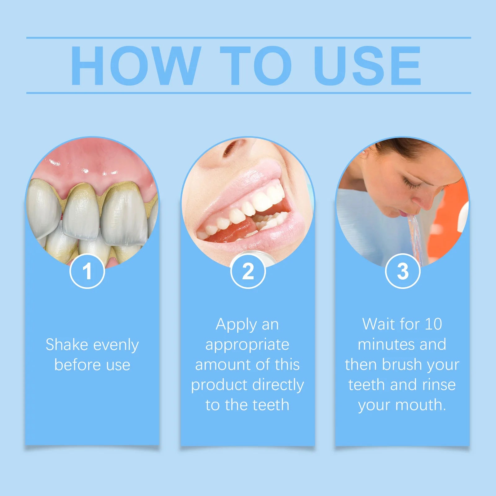 Oralhoe 60ml dental care liquid for teeth brightening and fresh breath